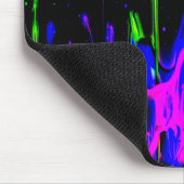 Neon Paint Splash farbig. Personalisiere es Mousepad (Ecke)