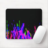 Neon Paint Splash farbig. Personalisiere es Mousepad (Mit Mouse)