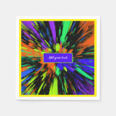 Neon Paint Splash Serviette (Vorderseite)