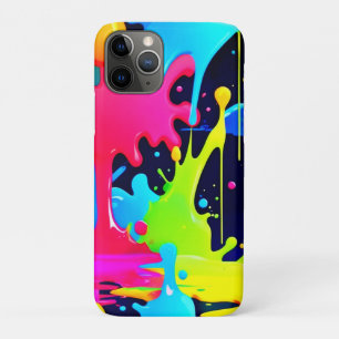 Neon Paint Splash Tropfen Chaos Case-Mate iPhone Hülle