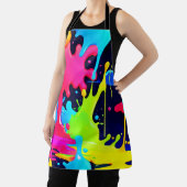 Neon Paint Splash Tropfen Chaos Schürze (InSitu)