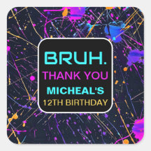 Neon Paint Spritzer 12. Geburtstagsparty