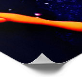 Neon Paint Spritzer Abstrakt Art Poster (Ecke)