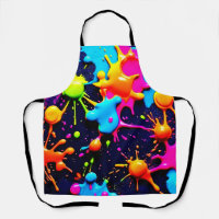 Neon Paint Spritzer Abstrakt Art