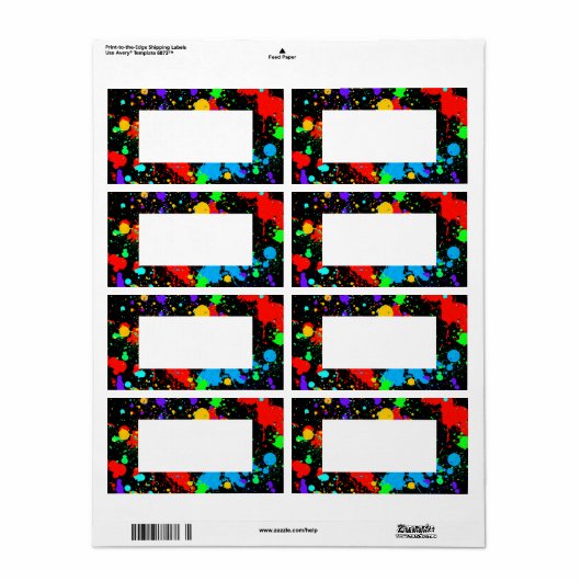 Neon, Paint Spritzer, benutzerdefiniert (Vorne)