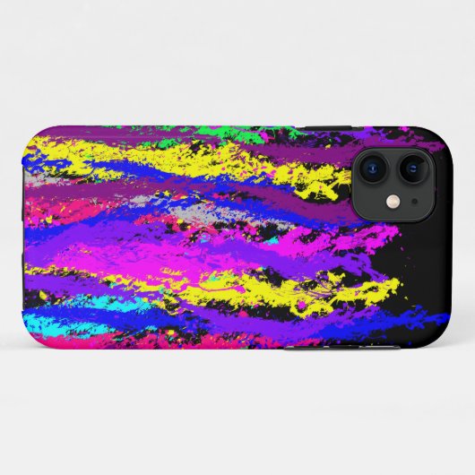 Neon Paint Spritzer Case-Mate iPhone Hülle (Rückseite (Horizontal))