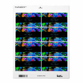 Neon Paint Spritzer, Custom Water Labels (Vorne)