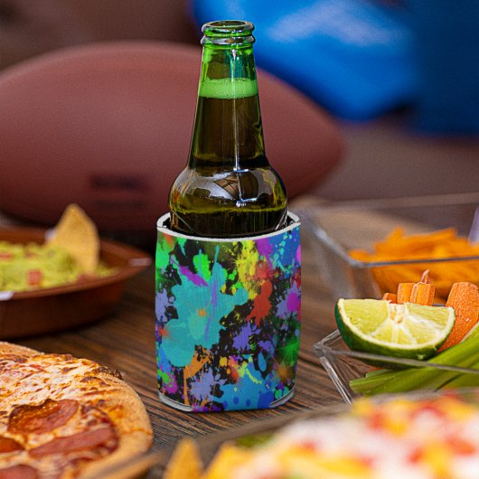 Neon Paint Spritzer Flaschenkühler
