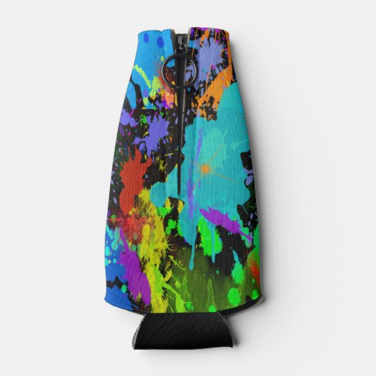 Neon Paint Spritzer Flaschenkühler (Rückseite)