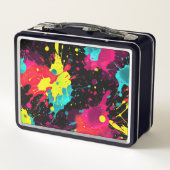 Neon Paint Spritzer Lunch Box (Rückseite)