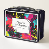 Neon Paint Spritzer Lunch Box (Vorderseite)