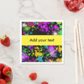 Neon Paint Spritzer, Paintball, Custom Serviette (Beispiel)