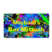 Neon Paint Spritzer Water Labels (Vorne)