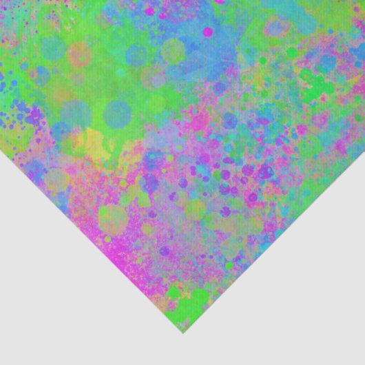 Neon Paint Tissue oder Decoupage Paper Seidenpapier (Detail)