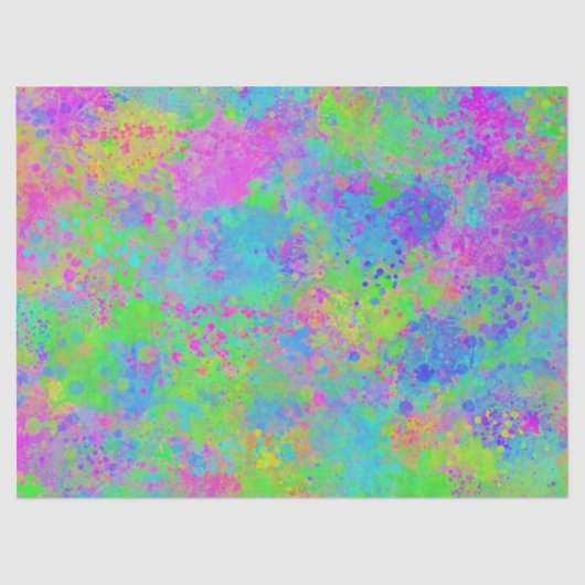 Neon Paint Tissue oder Decoupage Paper Seidenpapier (Vorderseite)