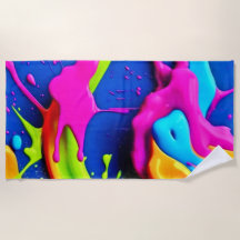 Neon Paint Tropfen Art