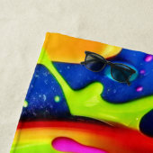 Neon Paint Tropfen Art Strandtuch (Beispiel)