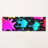 Neon Paint Tropfens Design Yogamatte (Vorderseite (Horizontal))