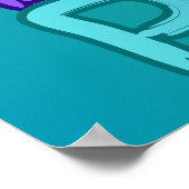 Neon Paintball Warrior  Poster (Ecke)