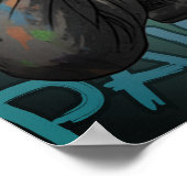 Neon Paintball Warrior  Poster (Ecke)