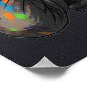 Neon Paintball Warrior  Poster (Ecke)