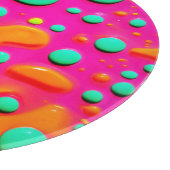 Neon Painting Bubble Art Schneidebrett (Ecke)