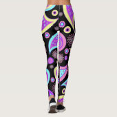 Neon Paisley Pattern Leggings (Rückseite)
