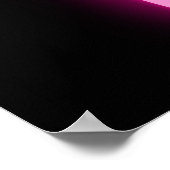 Neon Palm Tree Green & Pink Open Sign Poster (Ecke)