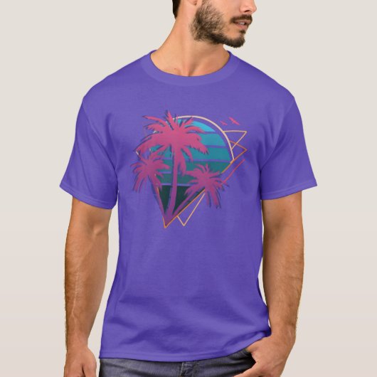 Neon-Palmrees-Freund T-Shirt (Vorderseite)