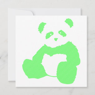 Neon Panda Einladung
