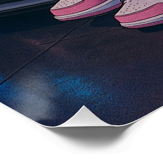 Neon Panther, Night Shift Poster (Ecke)