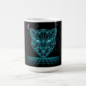 Neon Panther - Synthwave Dark Electric Kaffeetasse (Mittel)