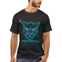Neon Panther - Synthwave Dunkle Elektrische Bluse