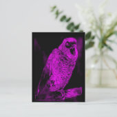 Neon Parrot Postkarte (Stehend Vorderseite)