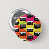 Neon Party Cassette Button-Buttone Button (Vorne & Hinten)
