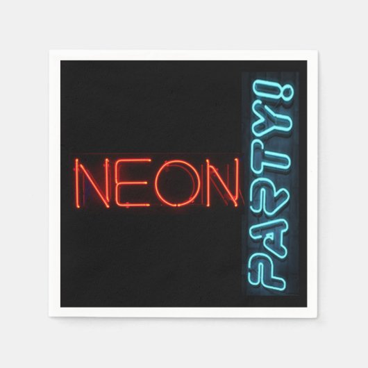 Neon Party Cocktail Napkin Serviette (Vorderseite)