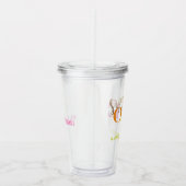 Neon Party Final Fiesta Sip Ole Bachelorette Acryltrinkbecher (Rechts)