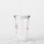 Neon Party Final Fiesta Sip Ole Bachelorette Acryltrinkbecher (Links)