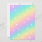 Neon Pastel Capybara Geburtstagsparty Einladung (Rückseite)