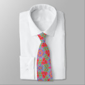 Neon Pattern Neck Tie Krawatte (Gebunden)