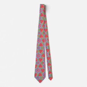 Neon Pattern Neck Tie Krawatte