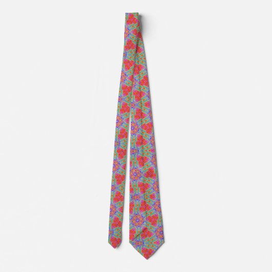 Neon Pattern Neck Tie Krawatte (Rückseite)