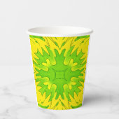 Neon Pause Dienstag Edition – Pappbecher grün gelb (Rückseite)