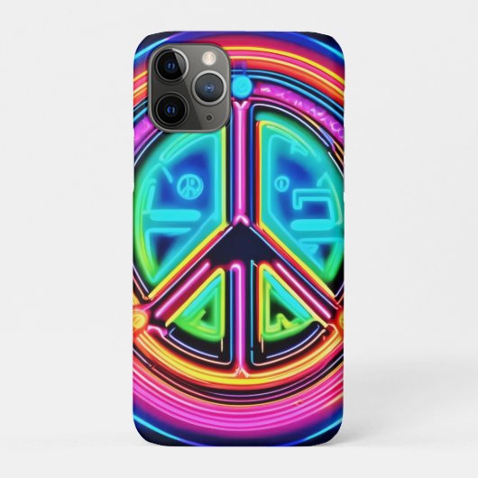 Neon Peace Mandala Case-Mate iPhone Hülle (Rückseite)