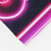 Neon Peace Mandala Fleecedecke (Ecke)