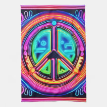 Neon Peace Mandala