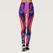 Neon Peace Mandala Leggings (Rückseite)