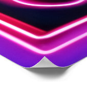 Neon Peace Mandala Poster (Ecke)