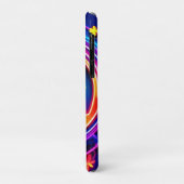 Neon Peace Symbol Art Case-Mate iPhone Hülle (Hinten/Links)