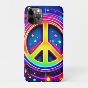 Neon Peace Symbol Art Case-Mate iPhone Hülle